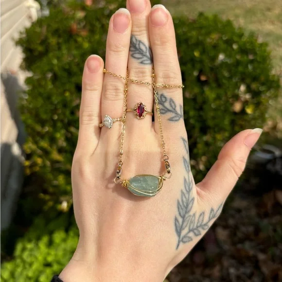 Aquamarine interchangeable necklace - Picture 4 of 5